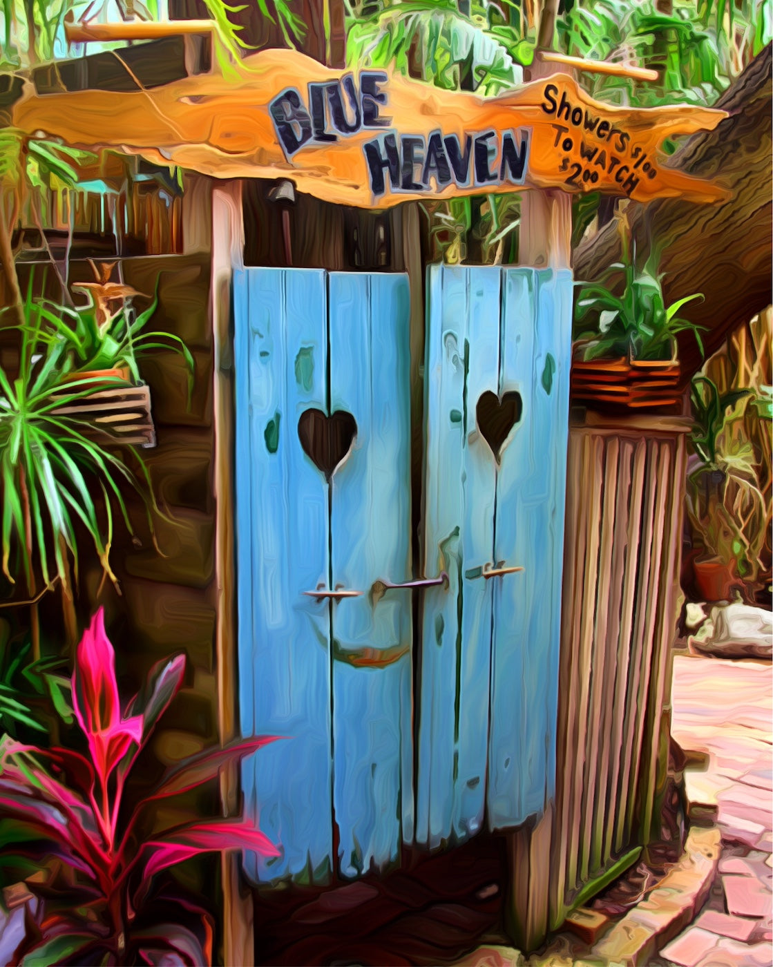 Shower at Blue Heaven,  120 Pieces image 1